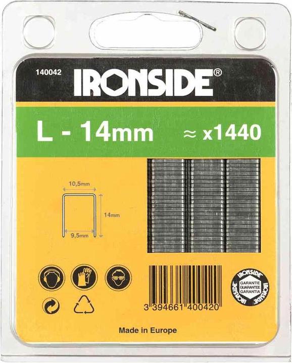 Ironside Heftklammer 14 mm,L (1440x)