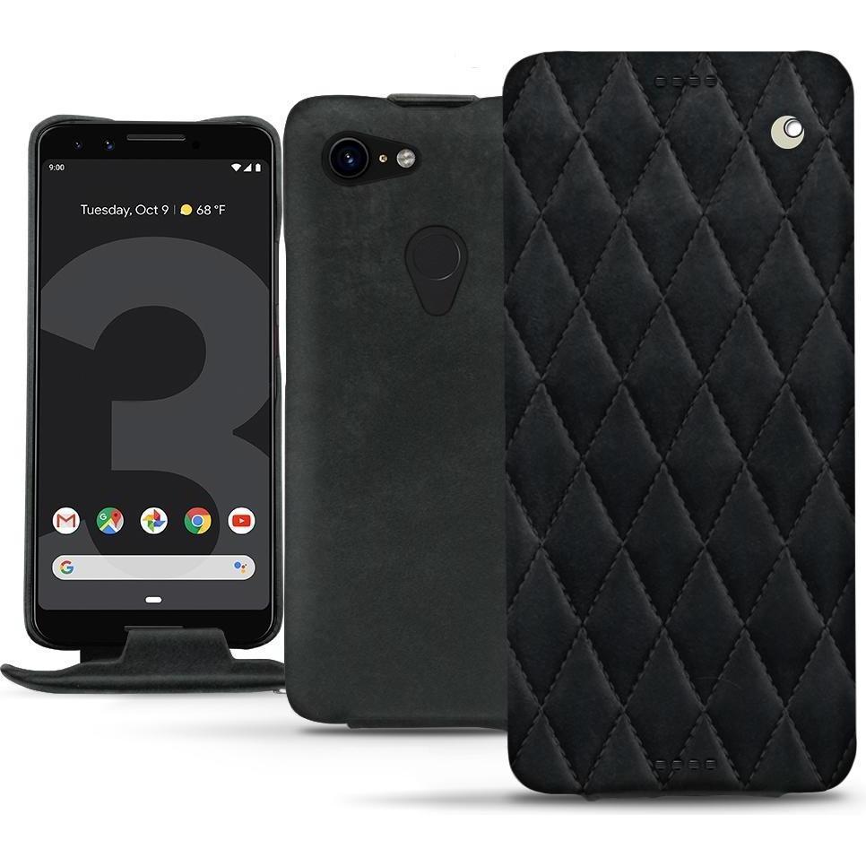 Noreve Lederschutzhülle vertikal (Google Pixel 3), Smartphone Hülle, Schwarz
