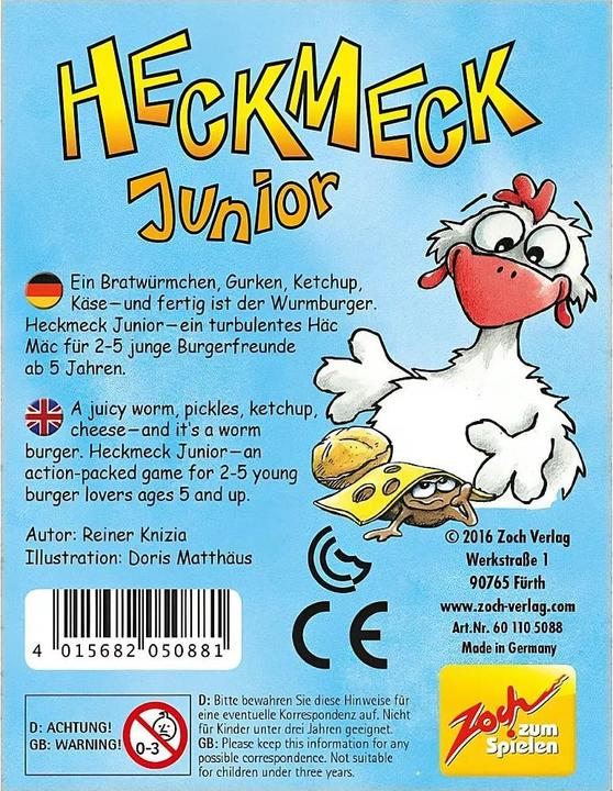 Produktbild Zoch ZOC05088 - Heckmeck Junior - Figuren-/ Würfelspiel (DE, EN), für 2 bis 5 Spieler, ab 5 Jahren (Deutsch, Englisch, 2 - 5 Spieler)