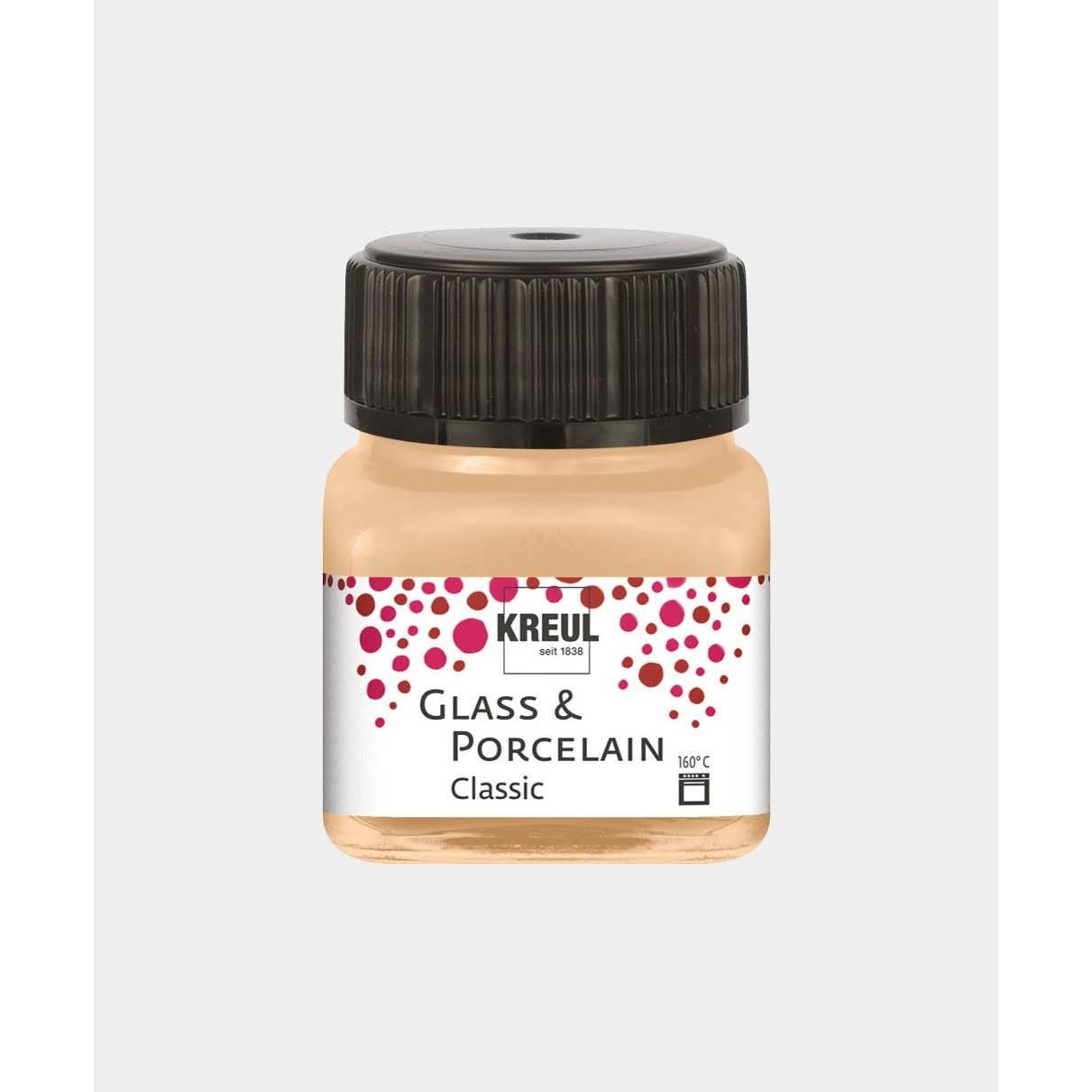Thumbnail - Kreul, Künstlerfarbe + Bastelfarbe, Glass & Porcelain Classic Metallic, Porzellan- und Glasfarbe (Champagner, 20 ml)