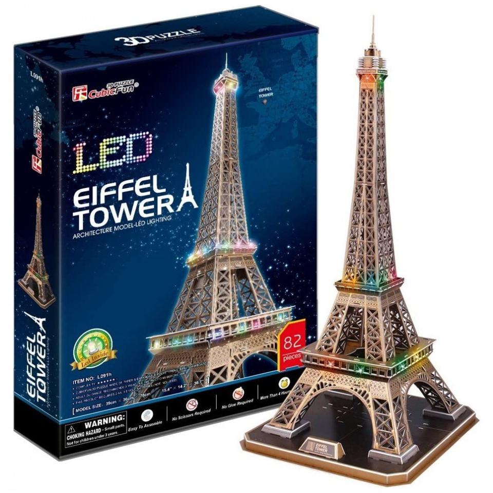 Cubicfun PUZZLE 3D Eiffelturm (Das Licht) (84 Teile)