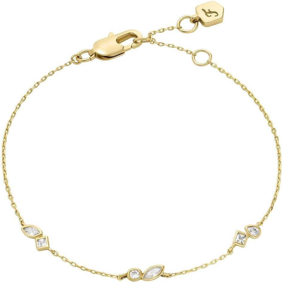 Fossil, Bracciale, - Delicate gold-plated bracelet with crystals JA7288710