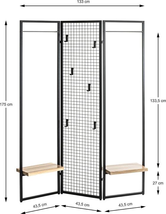 Produktbild HAKU Möbel Standgarderobe