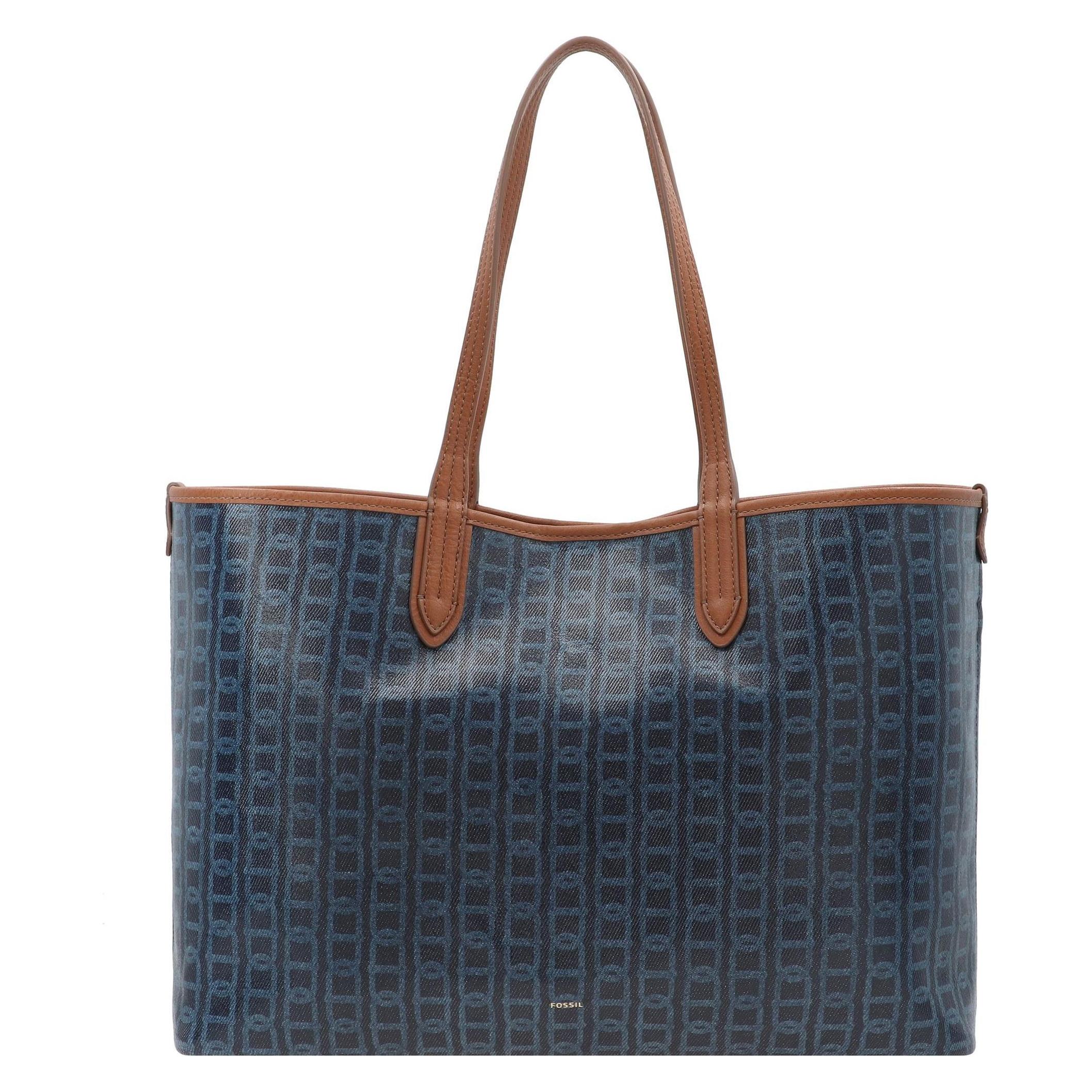 Fossil, Einkaufshilfe, Williamson Shopper Tasche 41 Cm, Blau