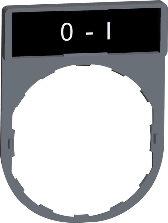 Produktbild Schneider Electric Schildträger 30x40mm, mit Schild 0-I, ZBY2178C0