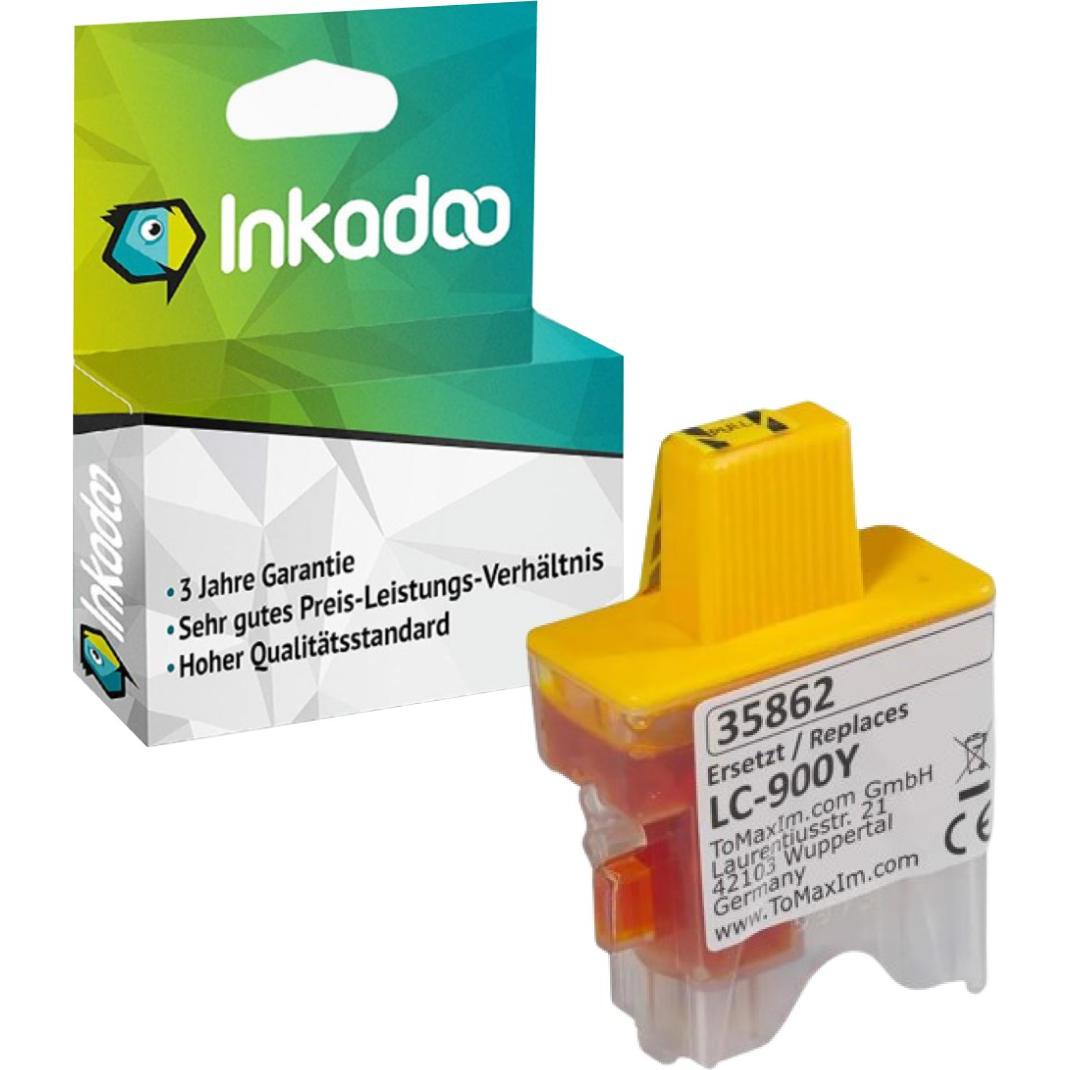 Thumbnail - Inkadoo, Druckerpatrone, Druckerpatronen kompatibel zu Brother LC-900Y XL Tintenpatrone, gelb Gelb (Y)