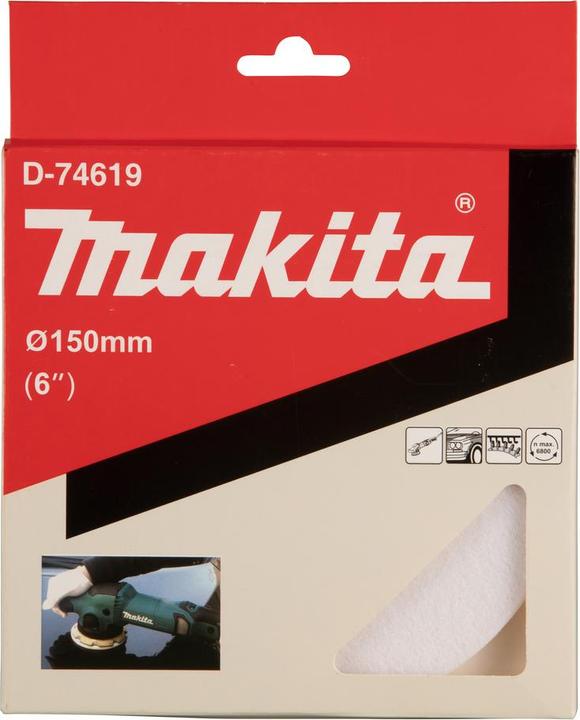 Immagine prodotto Makita D-74619 Cuscinetto in feltro da 150 mm con velcro