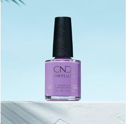 Actual product image CND Vinylux Longwear Purple Nail Polish Gel-like Shine and Chip Resistant Color Artisan Bazaar 402 (Purple, Gel-Effect Nail Polish)