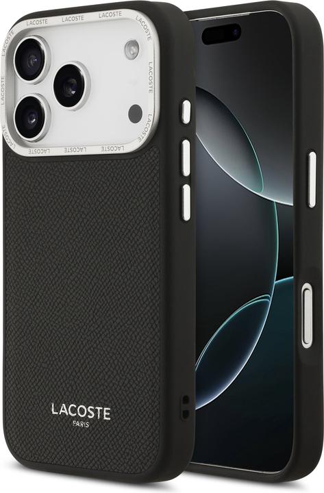 Actual product image Lacoste Hülle PU Leder Champs Elysees MagSafe elegante und langlebige Schutzhülle (Apple iPhone 17 Pro)