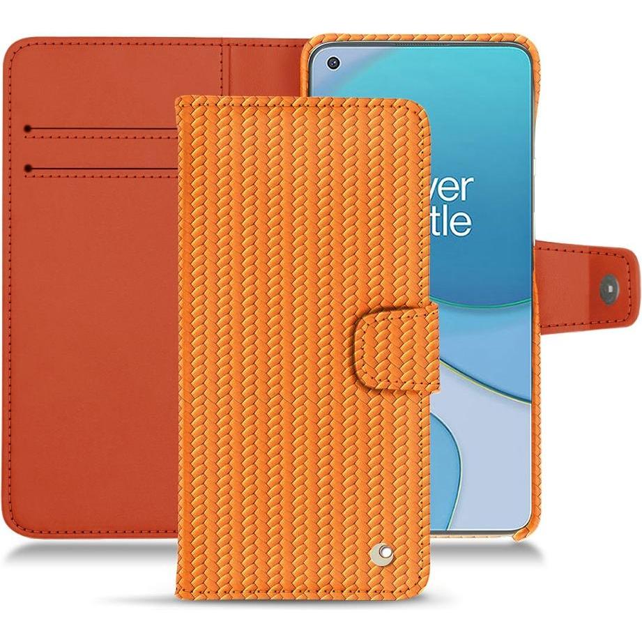 Thumbnail - Noreve Lederschutzhülle Wallet (OnePlus 8T), Smartphone Hülle, Orange