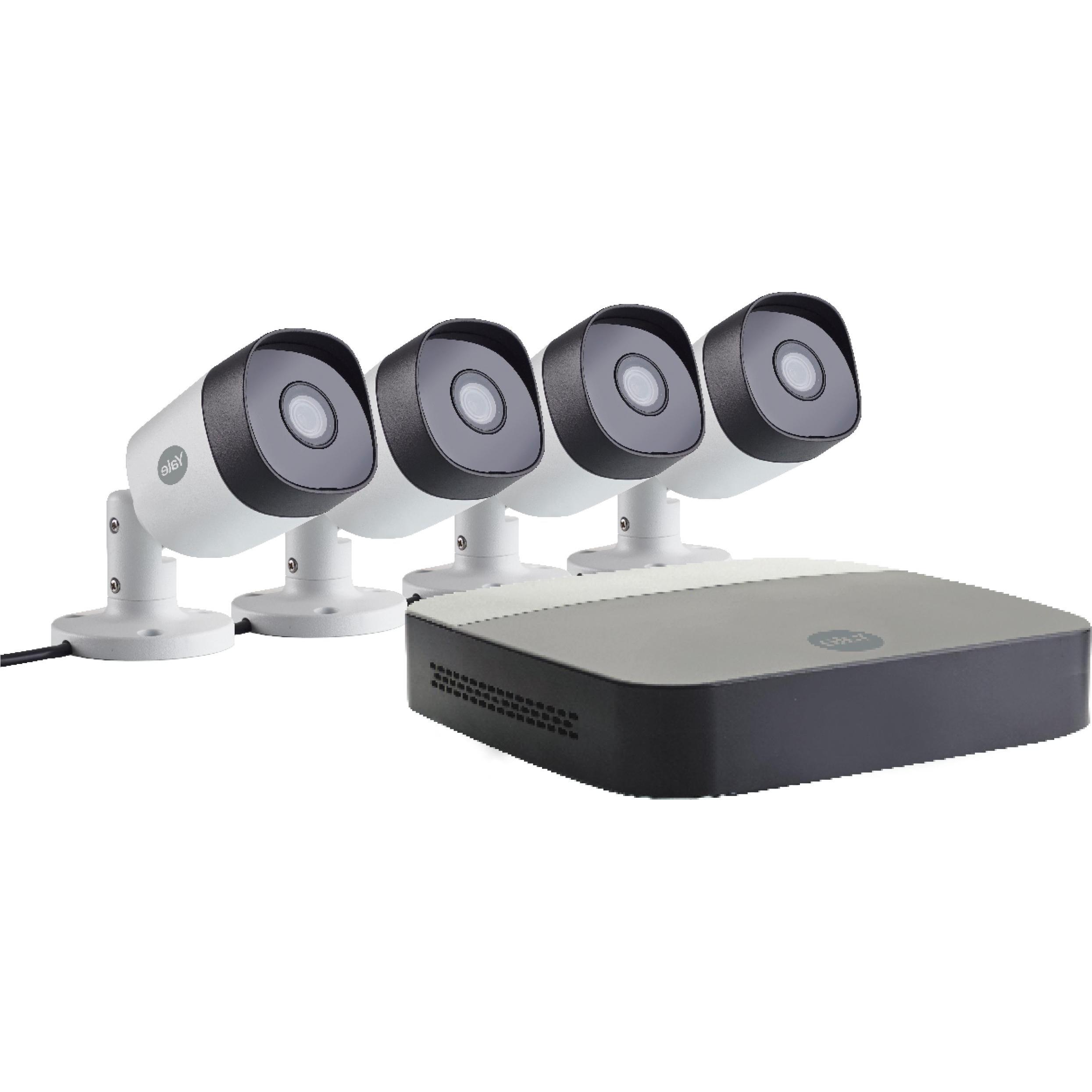 Yale Kit CCTV XL per la casa intelligente (1920 x 1080 Pixels), Telecamera di rete, Grigio