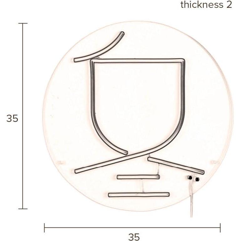Thumbnail - Dutchbone, Wandleuchte + Deckenleuchte, Sya Winter Neon Wall Light