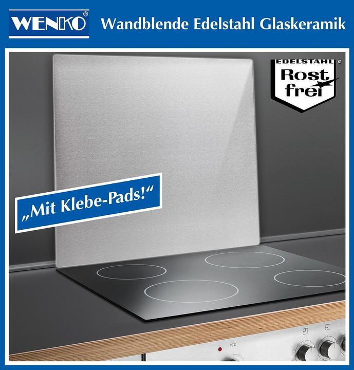 Produktbild Wenko Wandblende Edelstahl Spritzschutz