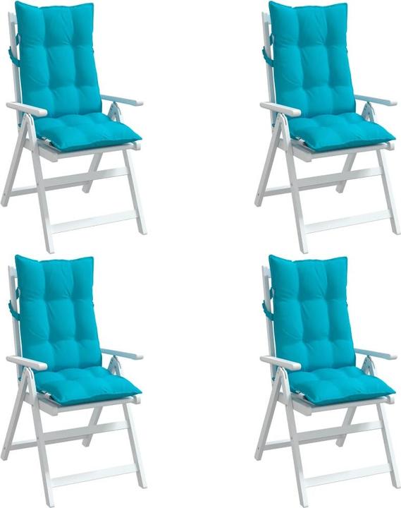 Produktbild vidaXL Hochlehner-Auflagen 4 Stk. Oxford-Gewebe (120 x 50 x 7 cm)