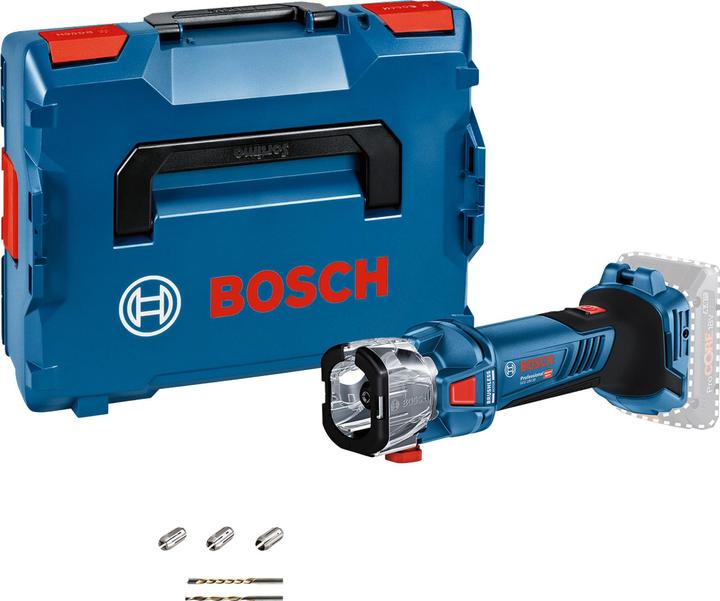 6, GCU 18V-30, 1x Gürtelhaken, 1x Mehrzweckfräser 1, 8", 1x Trockenbau-Spiralnutfräser mit Führungsspitze, 3,17 mm (1/8), 3,96 mm (5/32)