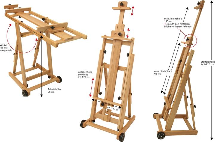 Image du produit Paintersisters Chevalet d'atelier 131