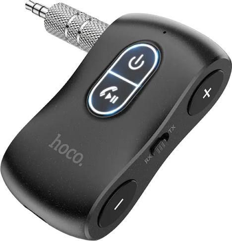 Actual product image Hoco FM wave modulator E73 Pro Journey AUX BT (Transmitter & Receiver)