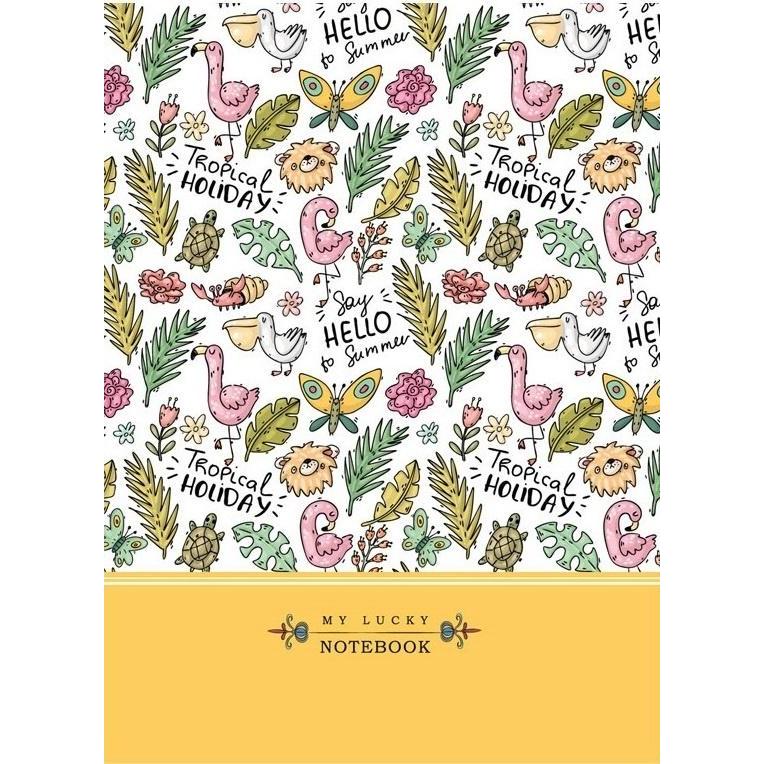 Fresh, Quaderno + Bloc notes, Dekoratives Notizbuch 145x197/64K Raster TW Tropics