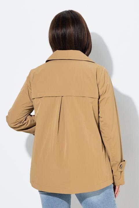 Actual product image Ulla Popken HYPRAR Short Trench Coat (62)