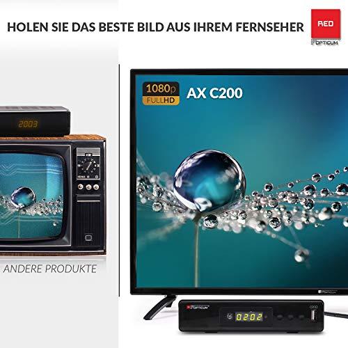 Image du produit Opticum Récepteur câble HD C200 PVR, noir (DVB-C/T2/S2)