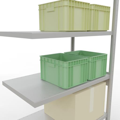 Actual product image Schulte Lagertechnik MULTIplus330 boltless bay system with length ledger