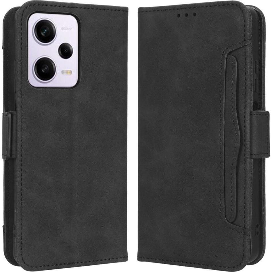 Cover-Discount Xiaomi Redmi Note 12 Pro+ - Etui mit vielen Kartenfächer schwarz (Xiaomi Redmi Note 12 Pro+), Smartphone ...