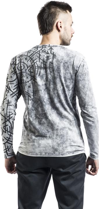 Produktbild Black Premium Longsleeve With Runes Print (M)