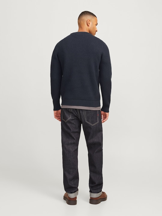 Produktbild Jack & Jones RDD Einfarbig Strickpullover mit Rundhals Strickpullover mit Rundhals (S)