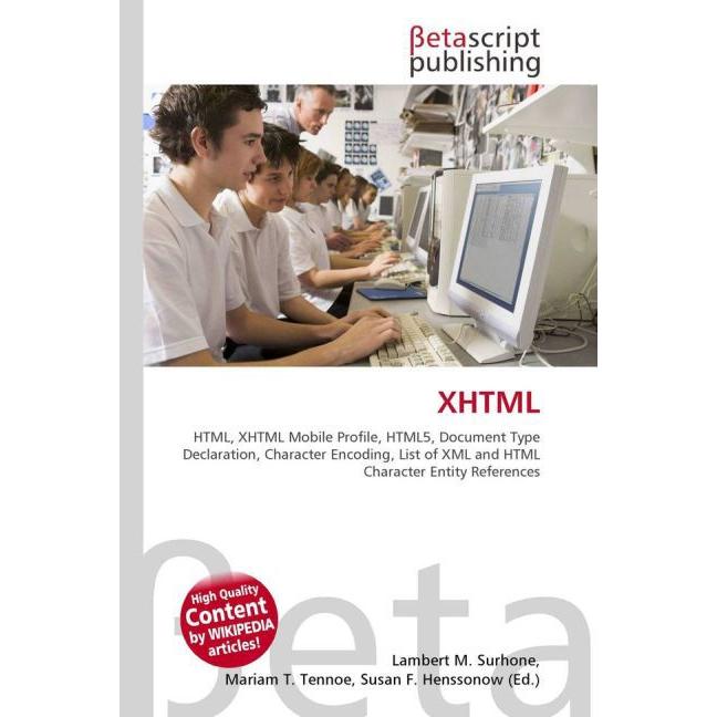 Thumbnail - Xhtml, Fachbücher von Lambert M. Surhone, Miriam T. Timpledon, Susan F. Marseken