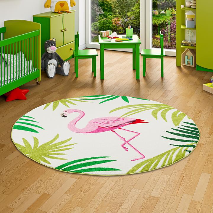 Produktbild Pergamon Designer Teppich Faro Tropical Flamingo (200 cm)