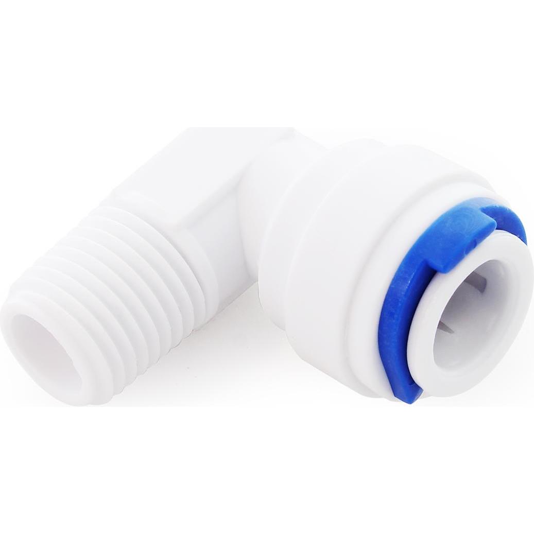 Thumbnail - Naturewater, Schlauchanschluss + Schlauchverbinder, 90° Jaco-Fitting Schlauch 10mm (1/4") 12,91mm AG Osmose (16.41 mm)