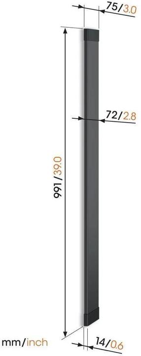 Actual product image Vogels SIGNATURE TVA 7000B (Duct, 100 cm)