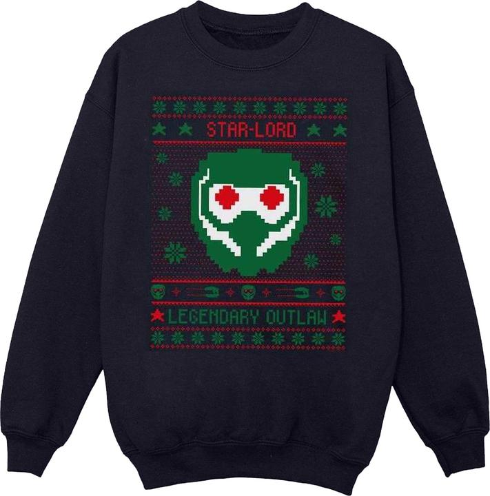 Produktbild Guardians Of The Galaxy Vol. 2 Star Lord Fair Isle Sweatshirt Jungen (152, 158)