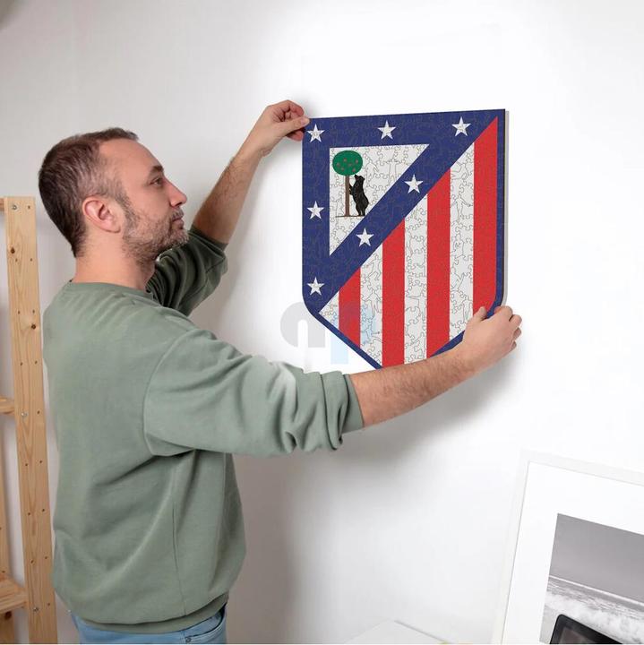 Productafbeelding Iconic Atletico Madrid - Logo - Houten legpuzzel maat L (500 stukjes) (500 onderdelen)