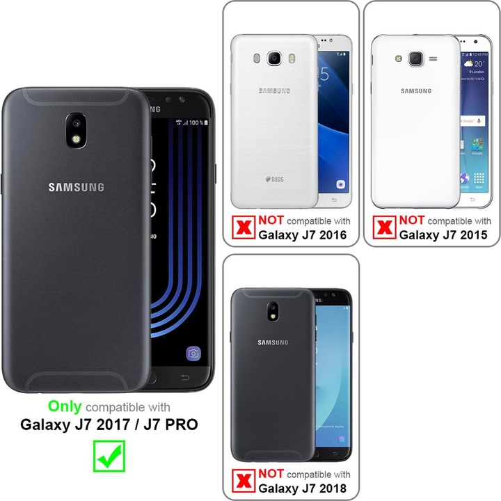Immagine prodotto Cadorabo Custodia in silicone liquido TPU (Samsung Galaxy J7 2017)