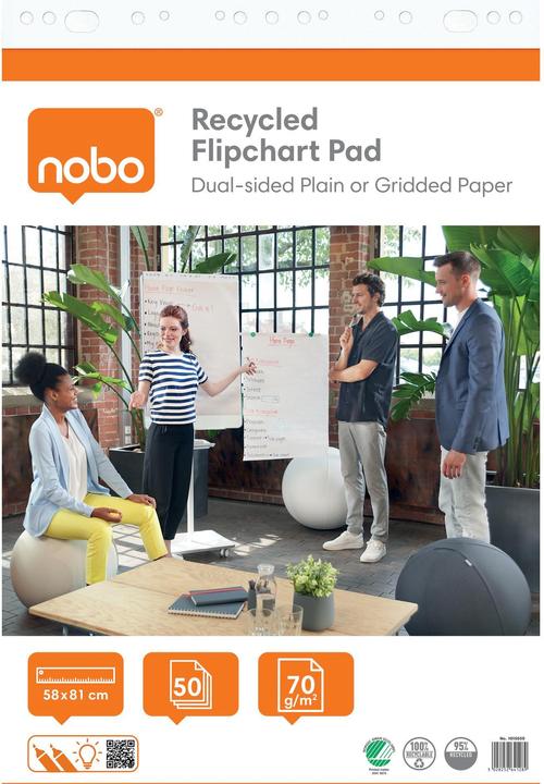 Produktbild Nobo Flipchartblock Reycycling