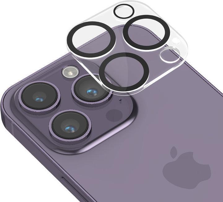Image du produit UNIQ Accessory Protection de la caméra de l'iPhone 14 Pro - verre blindé 9H objectif de la caméra (1 pcs, Apple iPhone 14 Pro)