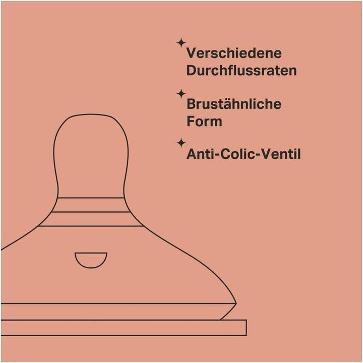 Image du produit Tommee Tippee Tétine Easi-Vent Embout pour biberon Rond Débit rapide