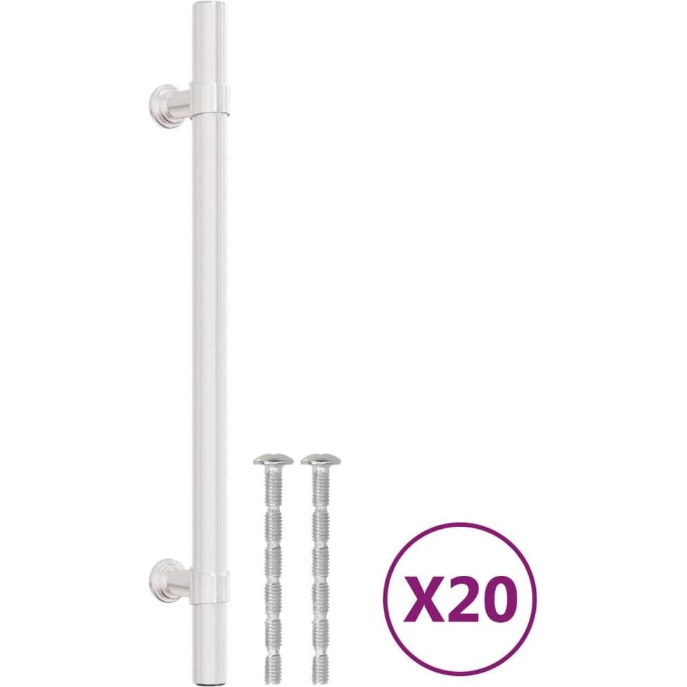 VidaXL, Möbelgriff, Möbelgriffe 20 Stk. Silbern 160 mm Edelstahl,Farbe