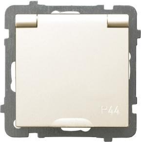 Image du produit Ospel Prise de courant protégée contre les projections d'eau IP-44 avec obturateur pour les chemins de