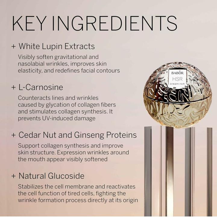 Actual product image Babor HSR Lifting Cream Rich (50 ml, 24h cream)