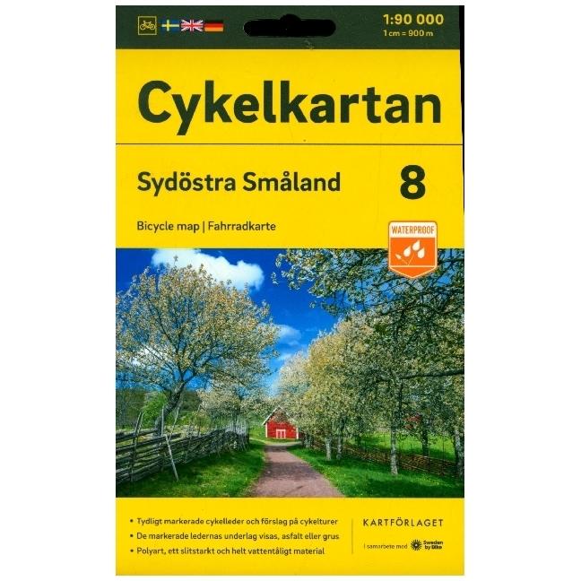 Cykelkartan Blad 8 Sydöstra Småland, Landkarte