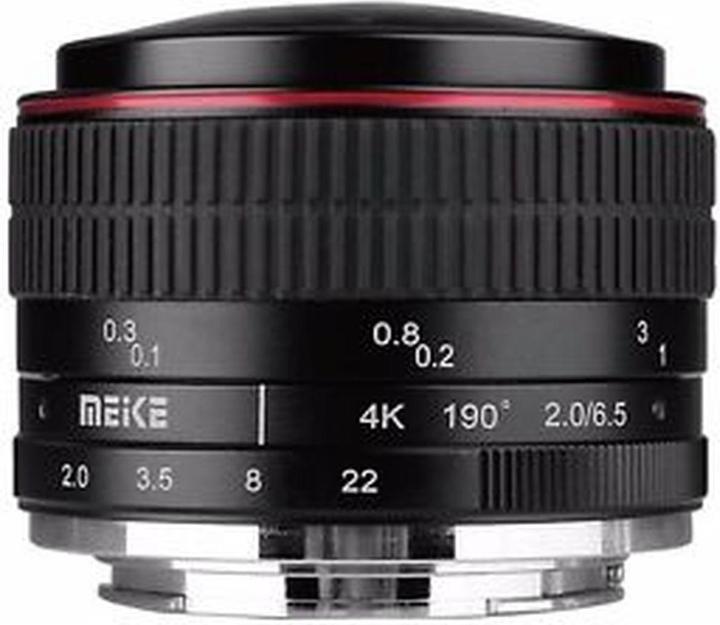 Meike 6.5mm f/2.0 Fisheye, Sony E (Sony E, full size, APS-C / DX)