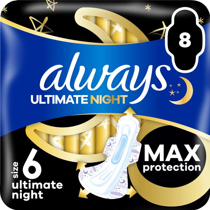 Produktbild Always Maxi Night Pads Wing 8CT (8 x)