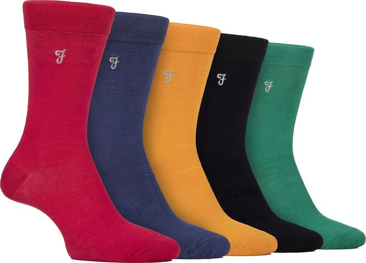 Farah 5er Pack Weiche Atmungsaktive Bambus Socken (5er Pack, 39 - 45)