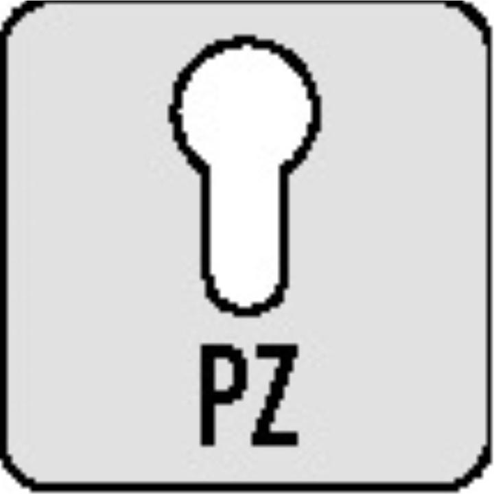 Actual product image BKS Room door mortice lock 0415 PZW 24/ 55/72/8 mm DIN right silver crowned class 2 zinc die cast (Mortise lock)