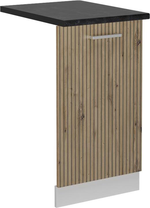 Anthrazit, Artisan Eiche, Weiss