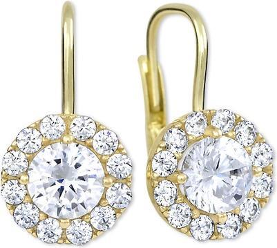 Produktbild Brilio Gold earrings with clear crystals 239 001 00979