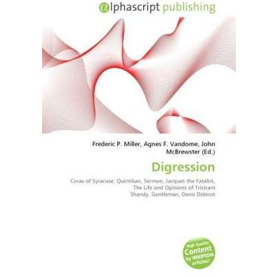 Digression, Fachbücher von Frederic P. Miller, John McBrewster, Agnes F. Vandome