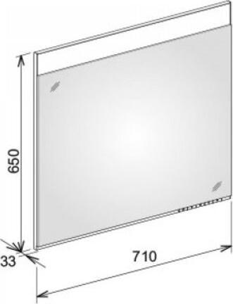 Image du produit Keuco Miroir lumineux X-Line 33298, chauffage du miroir, couleur de lumière 2700-6500 Kelvin, 1200